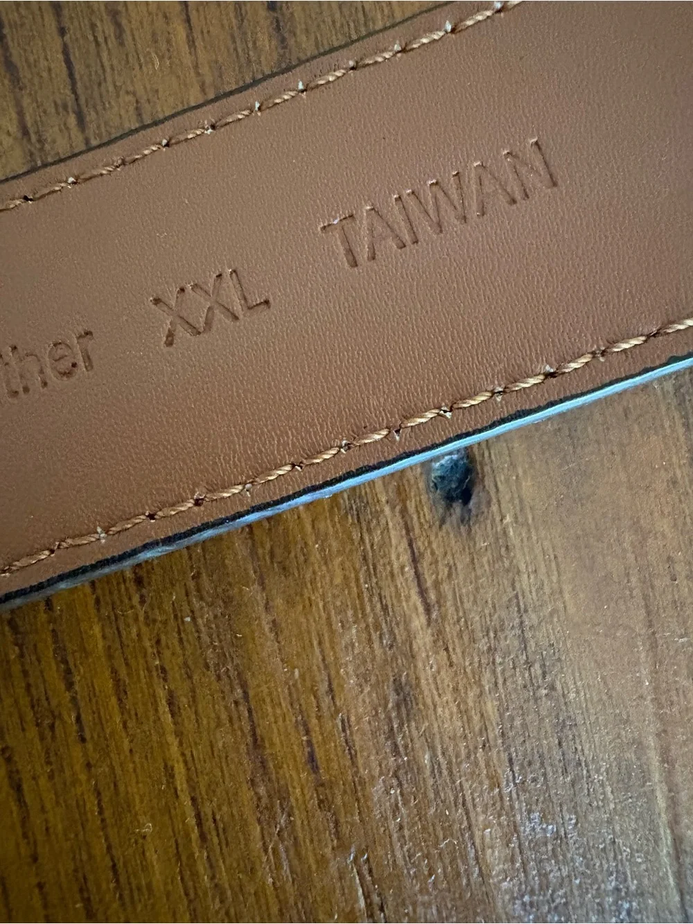 Men’s Bonded Leather Tooled Western Brown Belt Silver Buckle Sz XXL
